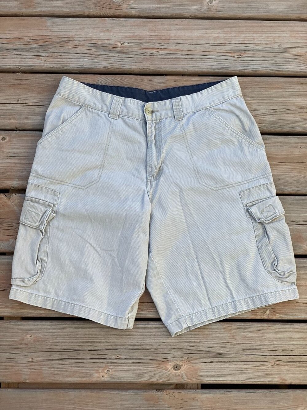 Vintage Y2K Bum Equipment Cargo Shorts Men 36 Tan Khaki Utility Outdoor Gorpcore